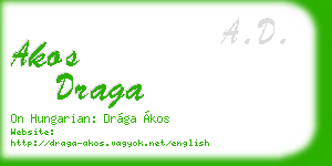 akos draga business card